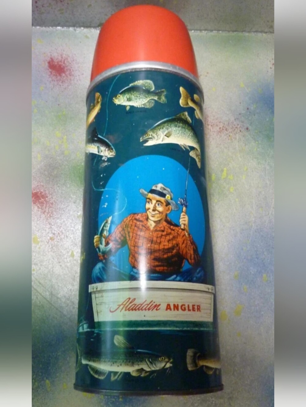 1950s Aladdin Angler Fish Thermos